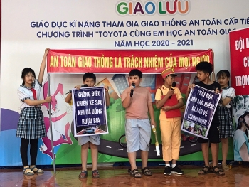 chuong trinh toyota cung em hoc an toan giao thong duoc khoi dong