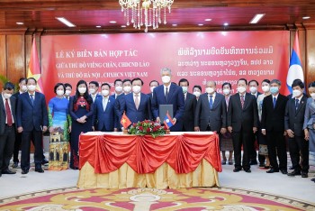 ha noi va vieng chan lao day manh hop tac tren nhieu linh vuc