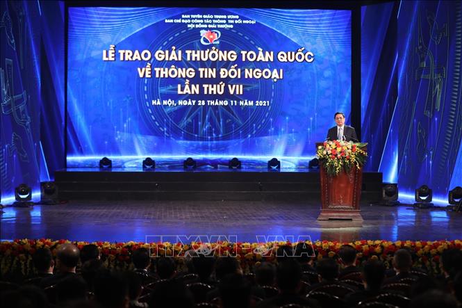 Toàn văn phát biểu của Thủ tướng tại Lễ trao Giải thưởng toàn quốc về thông tin đối ngoại