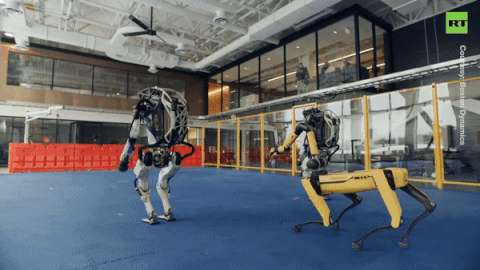video dan robot nhay mua uon luon dieu nghe don chao nam moi