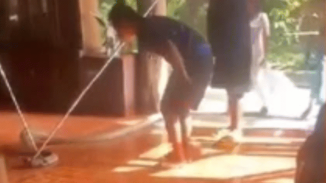 video khong che ran ho mang chua dai gan 6m nang 23kg dot nhap nha dan