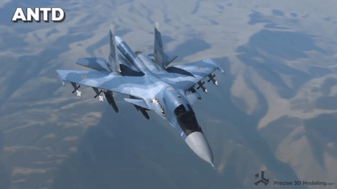 Cận cảnh 'tăng bay' Su-34 xuất kích trên bầu trời Syria
