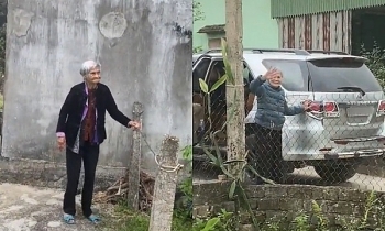 video rot nuoc mat canh cu ba 103 tuoi bin rin tien con gai 80 tuoi ve