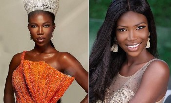 Tân Hoa hậu Hoàn vũ Ghana 2021 được ví như "búp bê da màu"