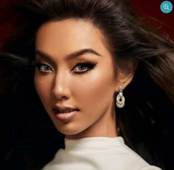 miss grand vietnam thuy tien nong bong voi lan da nau bong gion