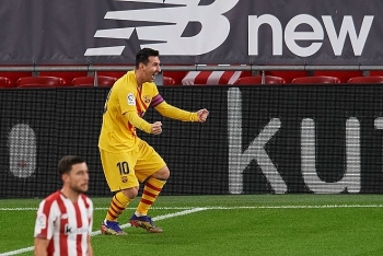 messi lap cu dup dua barcelona vao top 3 la liga