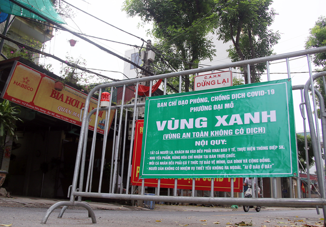 sau nhieu ngay dan dau so ca mac covid 19 ha noi khong con quan huyen vung xanh