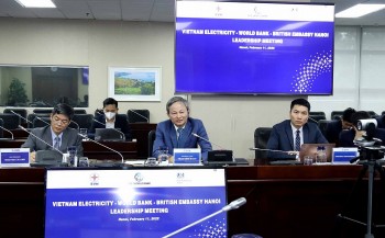 tgd evn tran dinh nhan lam viec voi giam doc wb tai viet nam