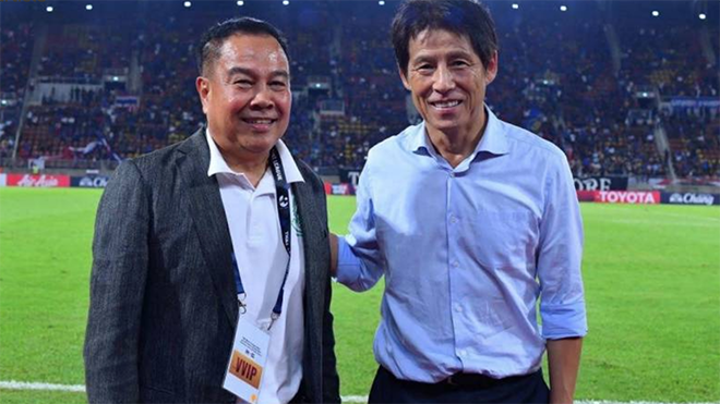 Chưa bị sa thải, HLV Nishino vẫn tuyên bố đưa Thái Lan đến World Cup