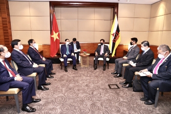 Thủ tướng Chính phủ Phạm Minh Chính hội kiến Quốc vương Brunei
