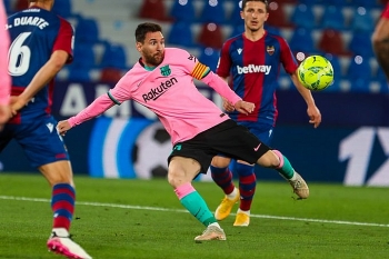 bang xep hang la liga 202021 barca hoa nhu thua atletico mung tham