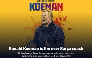 Tin chuyển nhượng bóng đá hôm nay (20/8): HLV Ronald Koeman chính thức dẫn dắt Barca