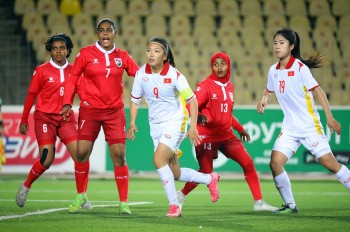 tuyen nu viet nam thang khong tuong truoc maldives o vong loai asian cup nu 2022