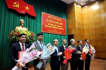 thua thien hue quyet dinh dieu dong bo nhiem nhieu lanh dao chu chot