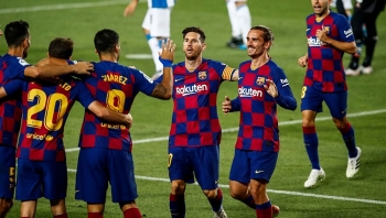 lich thi dau vong 34 la liga 202021 barca hay real soan vi tri so 1 atletico