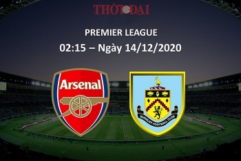 Arsenal vs Burnley (02h15, 14/12): Link xem trực tiếp, xem online nhanh và rõ nét nhất
