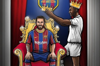 bi messi san bang ky luc ghi ban vua bong da pele gui loi chuc mung hau boi