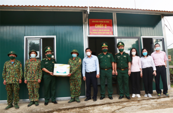 Kiểm tra các chốt quản lý, bảo vệ biên giới và phòng chống dịch Covid-19 trên tuyến biên giới Lạng Sơn