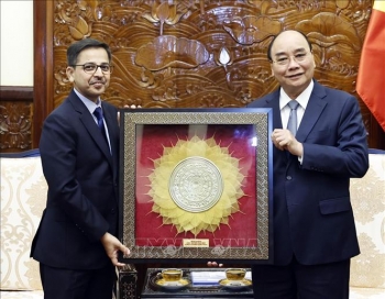 chu tich nuoc nguyen xuan phuc tiep dai su an do pranay verma den chao tu biet