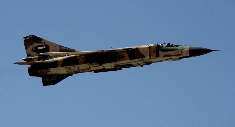 Tiêm kích MiG-23 bị rơi ở miền đông Syria