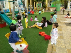 vinh phuc tuyt coi chuong trinh thi diem day ngoai ngu cho tre mam non