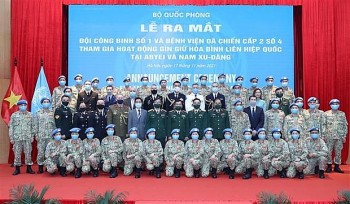 Việt Nam ra mắt Đội Công binh đầu tiên tham gia gìn giữ hòa bình