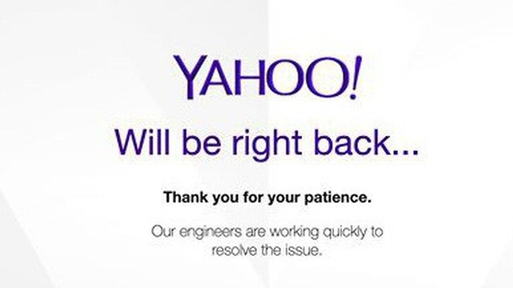 Yahoo bị 'tê liệt' nhiều giờ, hàng nghìn người bị ảnh hưởng