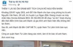 xac minh vu tai xe grab mat tich bi an sau khi muon xe ban cung phong di lam