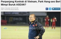 Báo Indonesia: "Gia hạn hợp đồng với VFF, HLV Park Hang Seo gieo cơn ác mộng cho cả Đông Nam Á”