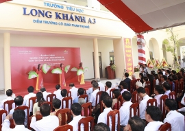 Trọn vẹn niềm vui ngày khánh thành trường tiểu học Long Khánh A3 – Điểm trường Cô giáo Phan Thị Nhế