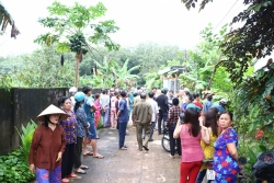 Thực nghiệm hiện trường vụ thi thể trong bê tông ở Bình Dương