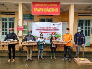 World Vision Việt Nam hỗ trợ các hộ gia đình huyện Lục Yên (Yên Bái) phòng chống COVID-19