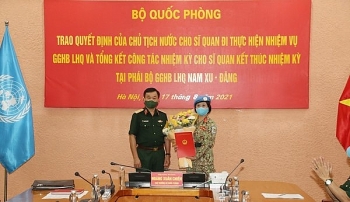 Việt Nam có thêm nữ sĩ quan làm nhiệm vụ gìn giữ hòa bình Liên hợp quốc