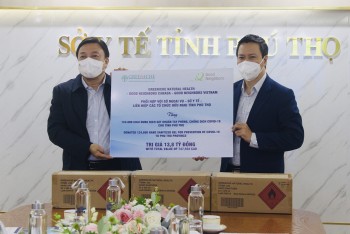 GNI hỗ trợ 128.400 chai dung dịch sát khuẩn tay cho tỉnh Phú Thọ