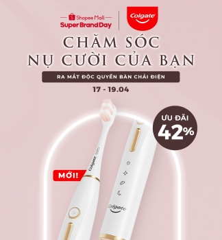 Colgate lần đầu tiên giới thiệu sản phẩm bàn chải điện "Chăm Sóc Nụ Cười Của Bạn" mới nhất trên Shopee