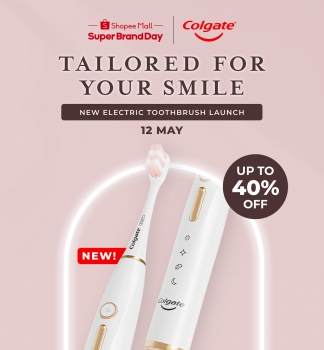 Vào ngày 12/5 tới, người dùng Malaysia sẽ có cơ hội mua bàn chải điện mới Colgate trên Shopee với nhiều ưu đãi