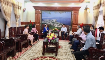 chu tich vufo nguyen phuong nga lam viec tai binh dinh ve doi ngoai nhan dan