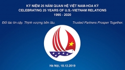 chim bo cau la hinh anh chinh trong logo ky niem 25 nam quan he viet my