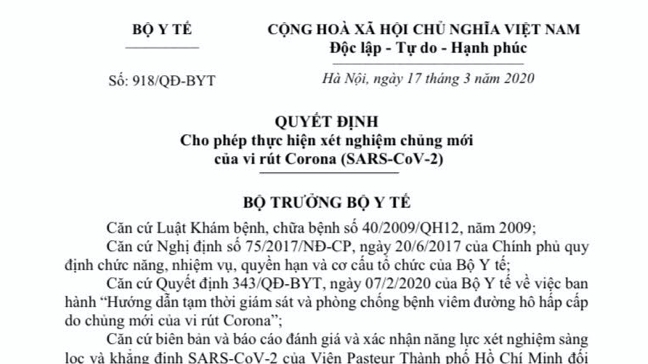 Bệnh viện Nhi đồng 1 được xét nghiệm Covid-19