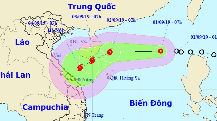 Áp thấp nhiệt đới giật cấp 9 trên Biển Đông khả năng hình thành bão số 5