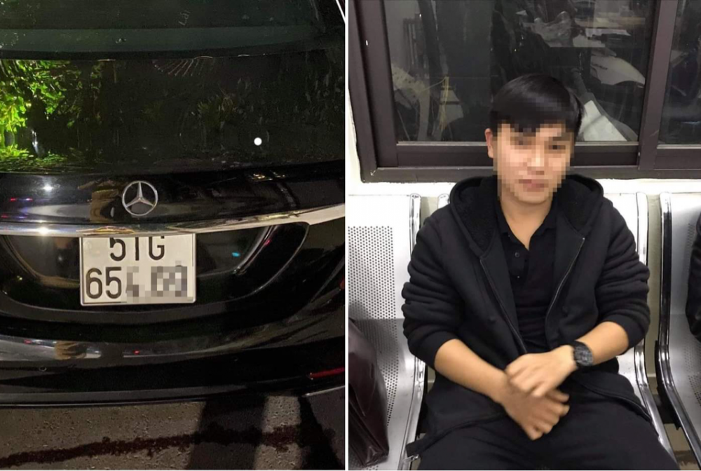 phat hien xe sang mercedes s500 mang nham bien so