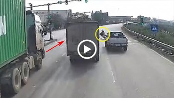 co dap xe qua duong o nhung giay cuoi den do cu ba bi xe container tong trung