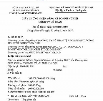 la p co ng ty vo n die u le 500000 ty chu doanh nghiep co thoi von