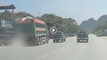 lai xuat hien video xe ben chong doi luc luong chuc nang