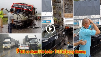 hien truong vu tai nan lien hoan tren ql6 khien giao thong un tac cuc bo