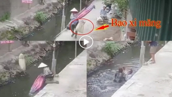 cong trinh xay dung thi cong au chut nua gay hoa cho nguoi qua duong