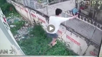 thanh nien vuot tuong rao khu cach ly tron di choi voi nguoi yeu