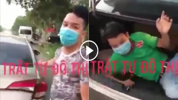 nam thanh nien tron trong cop xe o to de thong chot kiem dich