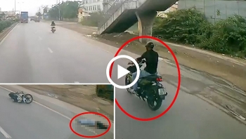 nam thanh nien di exciter nam bat dong sau cu tong truc dien vao duoi xe ben