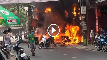 ngot lua boc chay ngun ngut tai can nha o thi xa phuc yen vinh phuc